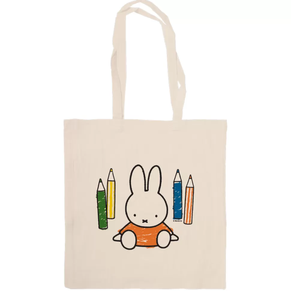 Clearance Miffy Colouring Pencils Tote Bag