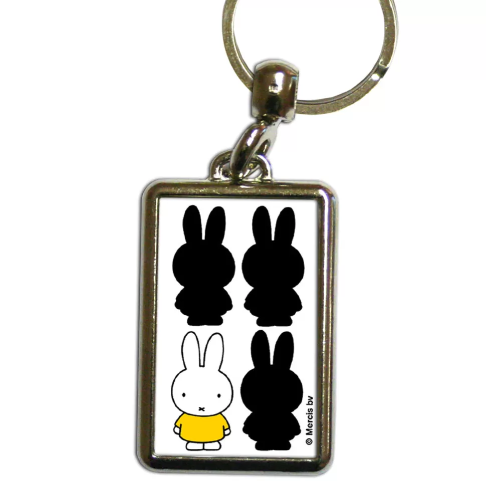 Clearance Miffy Silhouette Metal Keyring