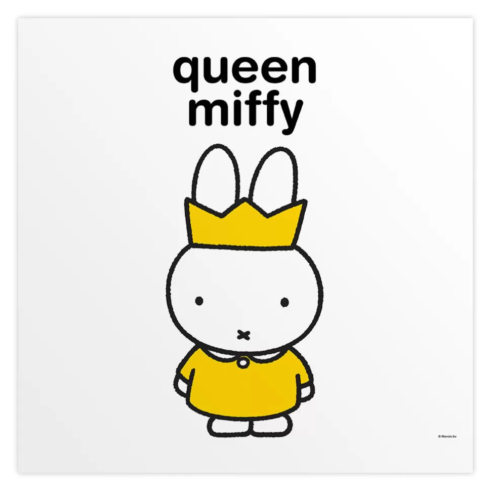 Sale Miffy Queen Personalised Square Print